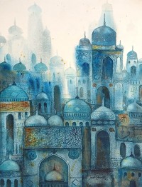 Javed Qamar, 11 x 15 inch, Watercolor On Paper, Cityscape Painting, AC-JQ-269